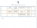 برنامه کلاسی گروه1  ورودی بهمن 95