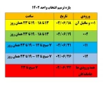 بازه ترمیم انتخاب واحد 2