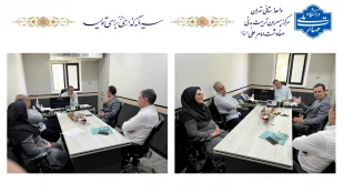 جلسه سرپرست آموزشکده ملی مهارت تربیت بدنی صفادشت با دبیر کل فدراسیون وزنه‌برداری 2