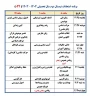 برنامه امتحانات 032